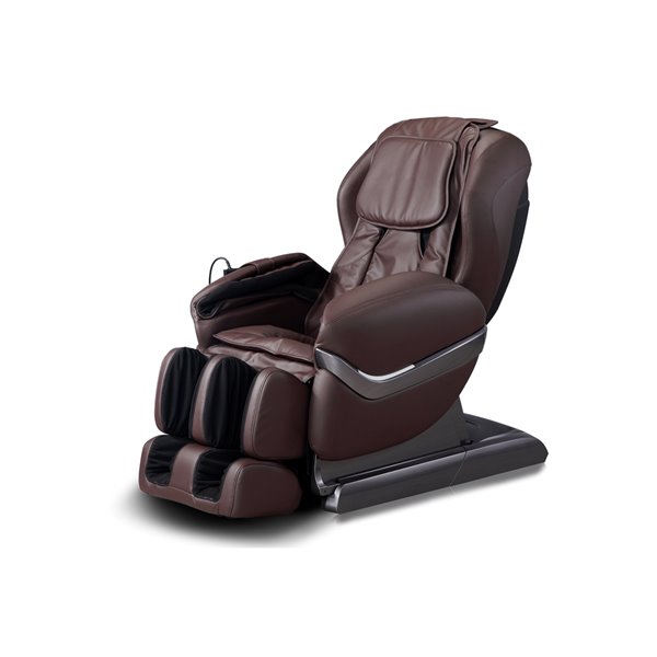 iComfort IC3800 Massage Recliner - Faux Leather - Brown
