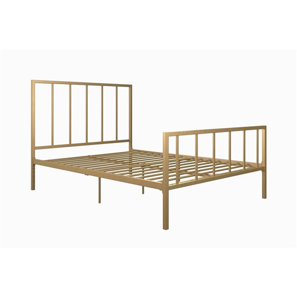 Dhp Stella Metal Bed Queen 46 In X, Gold Iron Bed Frame Queen