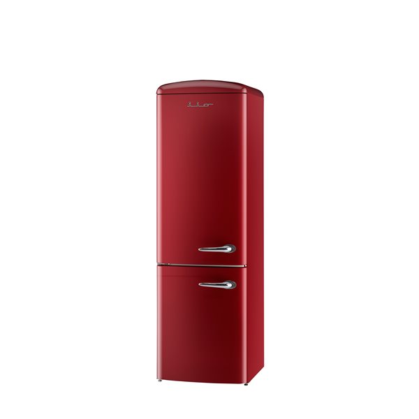 iio 11 Cu. ft. Retro Refrigerator with Bottom Freezer Red / Left