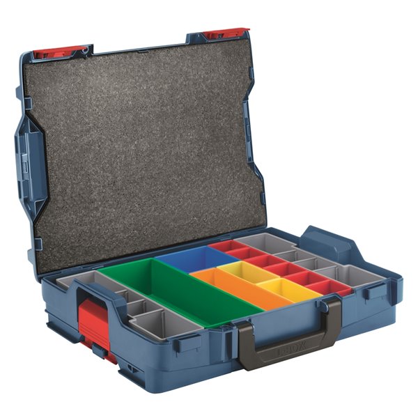 Bosch Stackable L Boxx Accessory Storage Case with Inserts 4.5