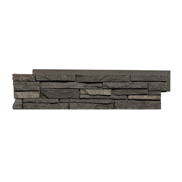 Quality Stone Stacked Stone - Left Corners - Dark Brown - 4-Pack QSSSDB ...