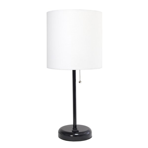 LUMIRAMA Lampe de table DEL «Delpho», chargeur sans fil, noir 8008-21-BLK