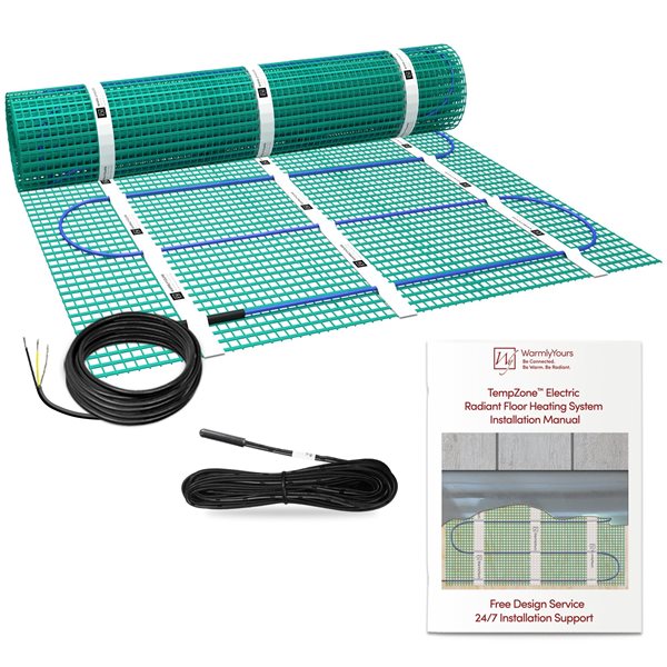 WarmlyYours TempZone Easy Mat Radiant Heating Mats 48sq. ft. 120 V