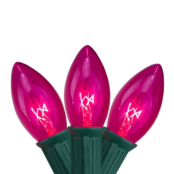 Northlight 25Count Constant Pink Incandescent ElectricalOutlet Indoor