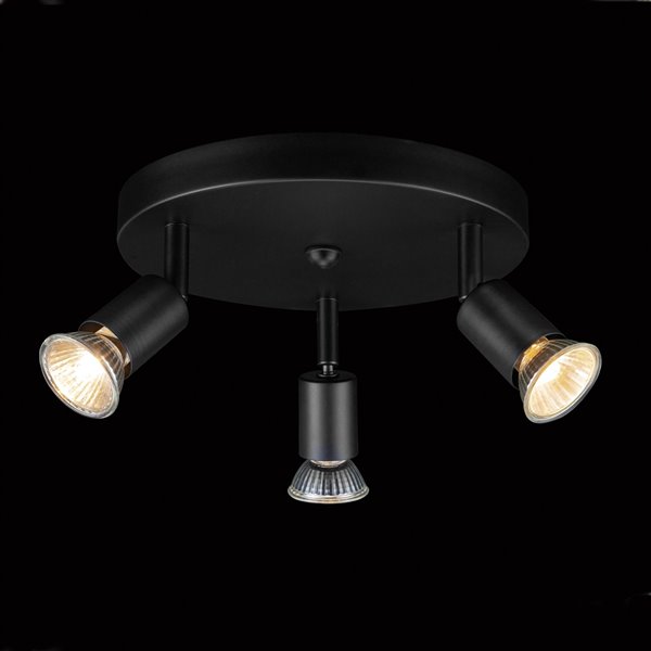 Globe Electric Payton 3Light Track Lighting Canopy with Pivoting Track