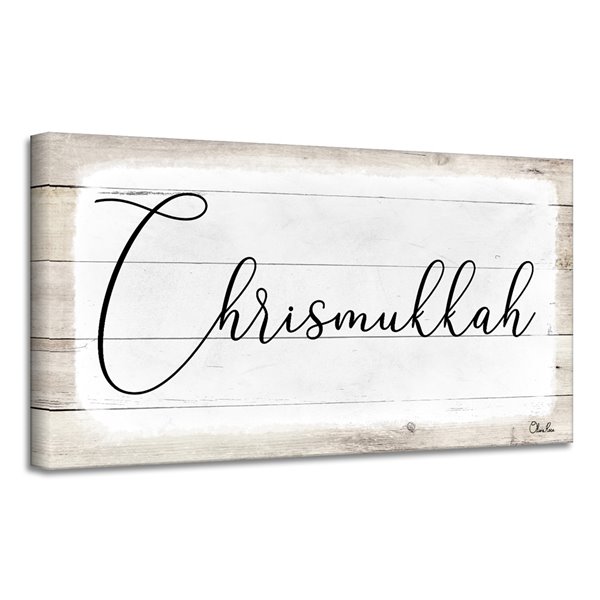 Ready2HangArt 'Chrismukkah' Hanukkah Canvas Wall Art VMTQ287-GWC1224 ...