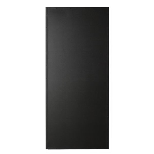 Porte de grange préfinie en MDF Chalkboard de Colonial Elegance, 37 po x 84 po, noir