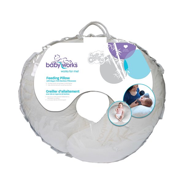 Baby Works Feeding Pillow - 21-in x 18.5-in - Off-White