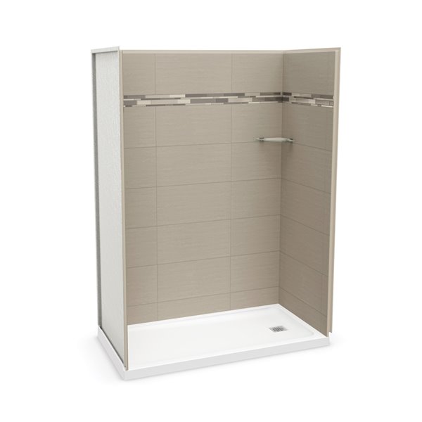 MAAX Utile Alcove Shower Kit with Right Drain 60in x 32in Origin