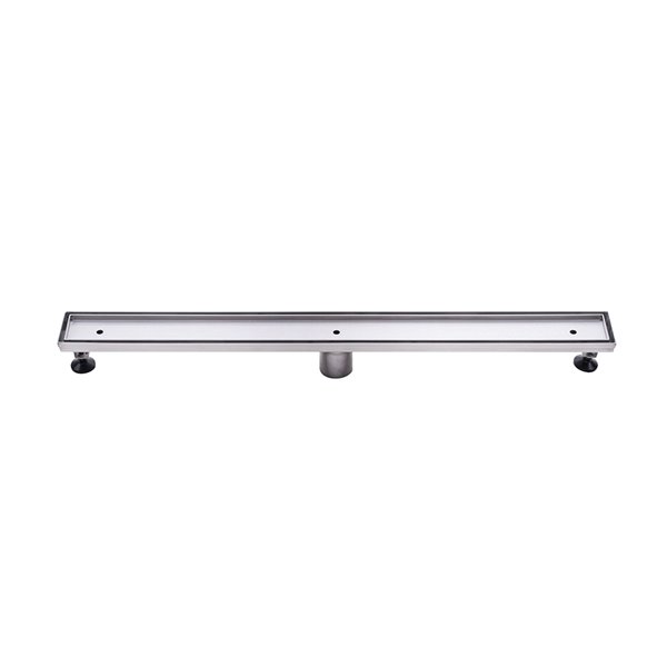 Towo Linear Shower Drain - Tile-In - 36-in x 3-in - Stainless Steel