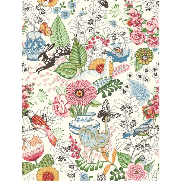 A Street Prints Folklore Unpasted Nonwoven Wallpaper 56.4 sq. ft