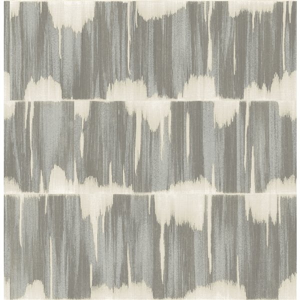 A Street Prints Mistral Unpasted Nonwoven Wallpaper 56.4 sq. ft. Grey and Beige