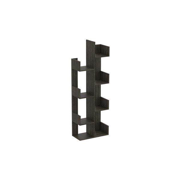 Safdie & Co. Bookcase - 57-in x 20-in - Dark Grey | Réno-Dépôt