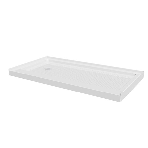 Turin Laberge Shower Base - 60-in x 32-in - Left Drain