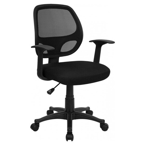 Chaise de bureau, esprit rétro SNAP, piétement aluminium noir ou