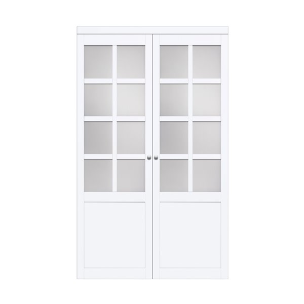 Renin Provincial Pivot Closet Door 48, Mirror Bifold Doors 48 X 80