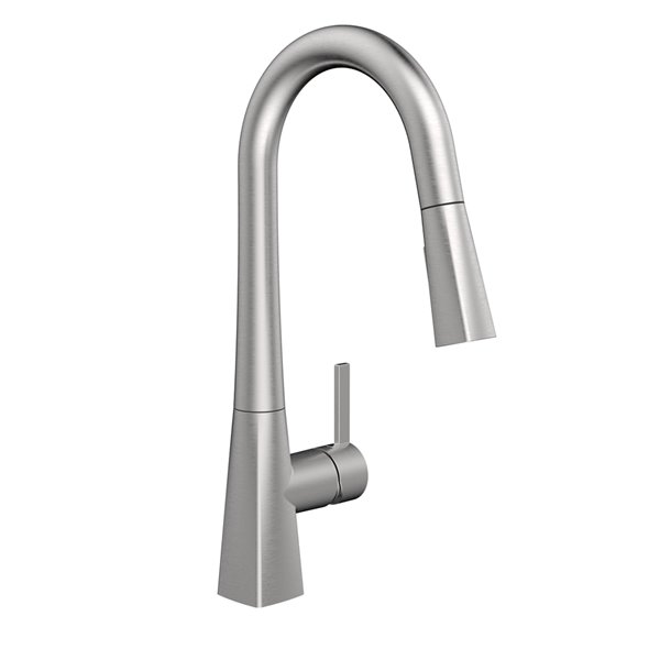 Belanger Kitchen Sink Faucet with Swivel Pull-Out Spout and Push Button Diverter - Stainless Steel