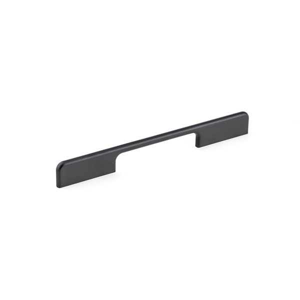 Richelieu 5 1/16-in to 7 9/16-in (128 mm to 192 mm) Matte Black  Contemporary Cabinet Pull 6760192900