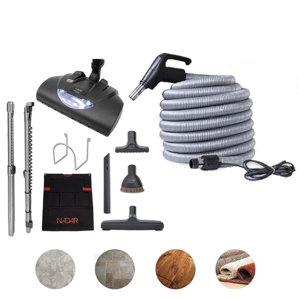 Nadair Central Vacuum Electric Attachment Kit - 30 ft.