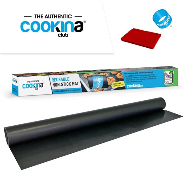 COOKINA Club Reusable Multi-Purpose Baking Mat - 40-cm x 150-cm