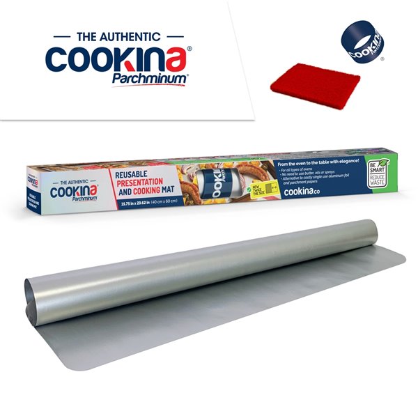COOKINA Parchminum Reusable Cooking and Baking Mat - 40-cm x 60-cm