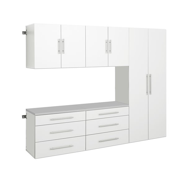 Prepac HangUps 5-Piece Storage Cabinet Set - 90-in - White