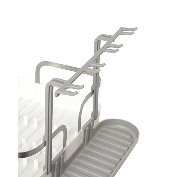 Umbra 13.54-in W x 16.57-in L x 5.87-in H Plastic Dish Rack and Drip Tray  at