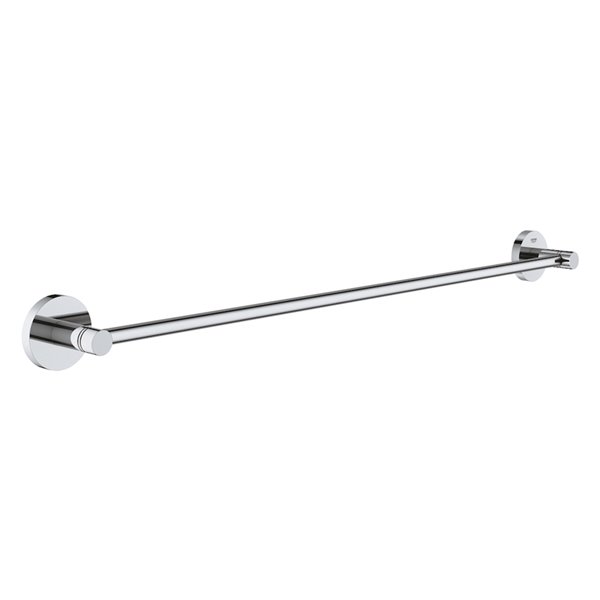 Grohe Essentials 24-in Wall-Mount Towel Bar - Chrome
