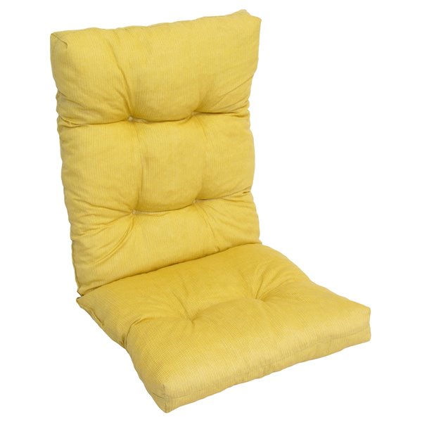 Bozanto Inc. High Back Patio Chair Cushion Yellow 08459/191 RénoDépôt