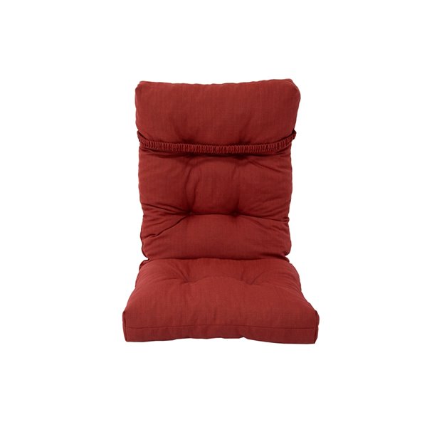 Doppler à dossier haut coussins avec oreiller 8607 Coussin de chaise de jardin 8 cm Rouge 