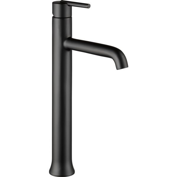 Robinet de salle de bain Veda par allen + roth 1 poignée noir mat  FS6A0229BL