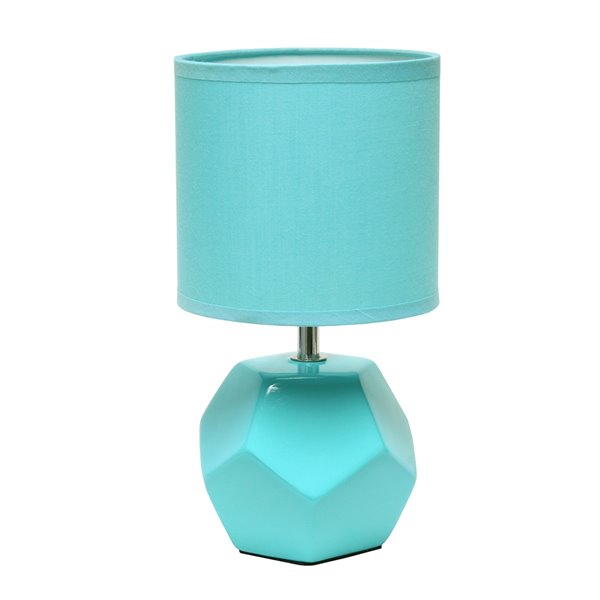 Round Prism Mini Table Lamp, Teal Mini Lamp Shade