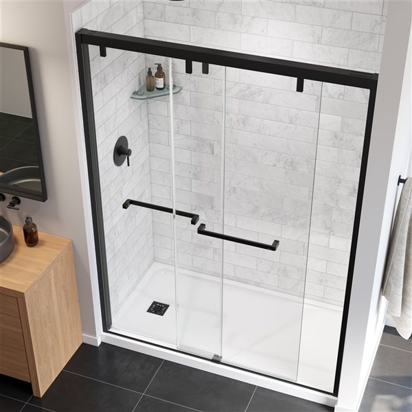 MAAX UpTown Semiframeless Bypass/Sliding Shower Door 76in x 56in