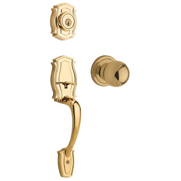 Weiser Heritage x Huntington Handleset Brass 9GA94710031 RénoDépôt