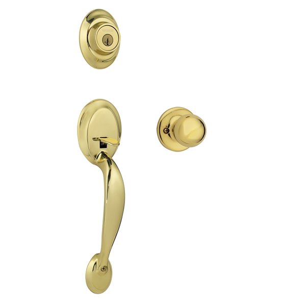 Weiser Kingsway x Yukon Handleset - Brass 9GAC94710-001 | Réno-Dépôt