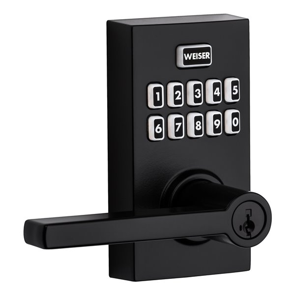 Weiser Smartcode Electronic Lock Matte Black 9ged27000 002 Reno Depot