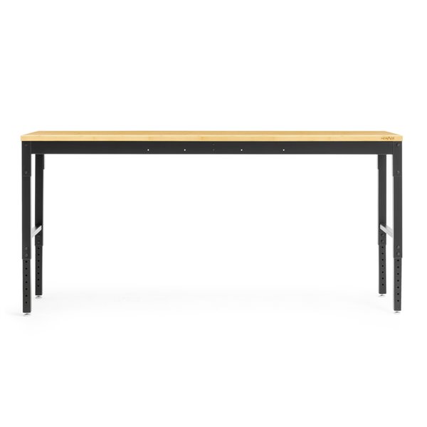 NewAge Products Pro Series Workbench Set - Bamboo Worktop - Black - 2-Piece