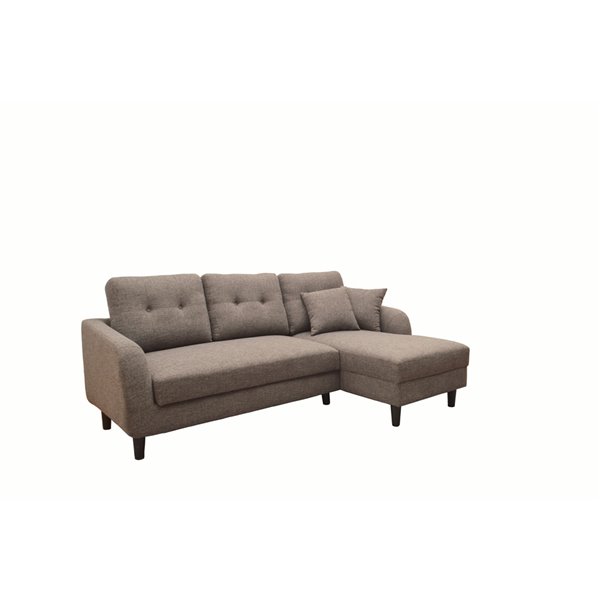 greyish brown sofa