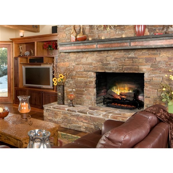 Dimplex Revillusion PlugIn Fireplace Logs Set with Remote 5118BTU