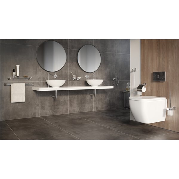 Volkano Magma Towel Bar - 12-in - Brushed Nickel V2124 | Réno-Dépôt