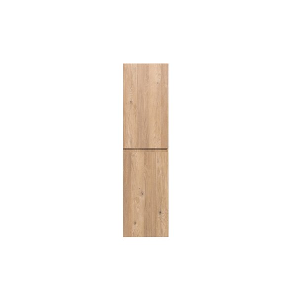 GEF Almere 11.75-in x 15.75-in x 59-in Wall-Mounted Natural Oak Linen Cabinet