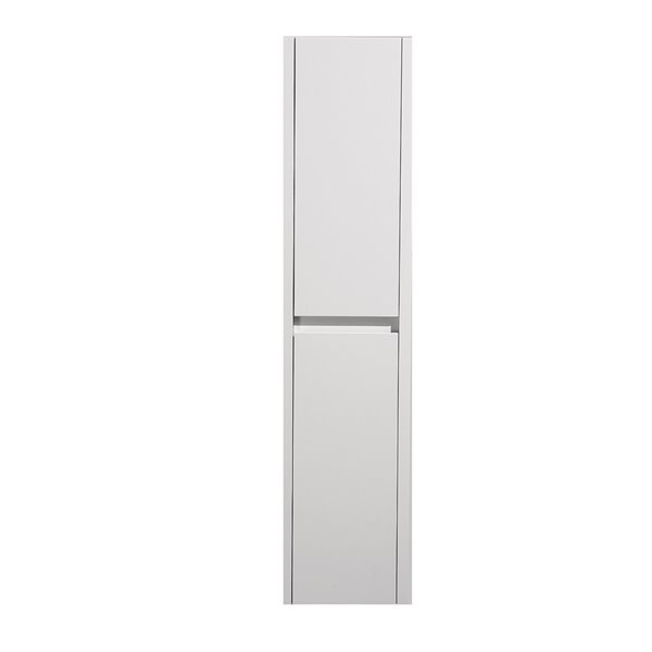 GEF Selena 13.75-in x 15.75-in x 69-in Wall-Mounted White Linen Cabinet