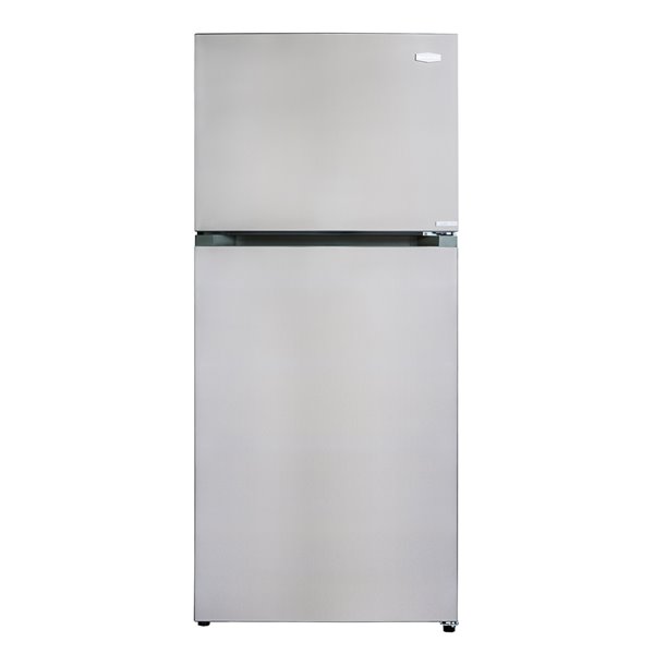 Marathon Top Mount Frost Free Refrigerator with Optional Ice Maker - Fingerprint-Resistant - 18.3-cu ft - Stainless Steel