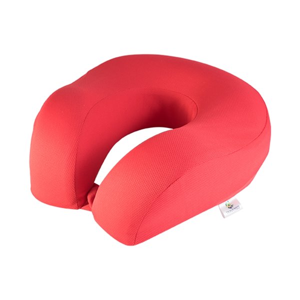 GoGreen Power Neck Pillow - 12-in W x 12-in L - Round - Red