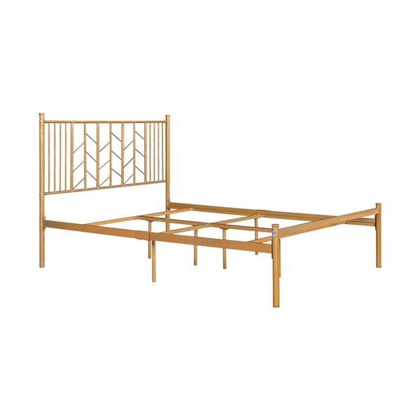Homycasa Miye FullSize Bed Frame Gold 0400200015537 RénoDépôt