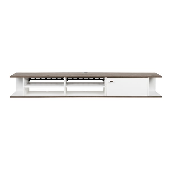 Prepac White Wall-Mounted Console with door