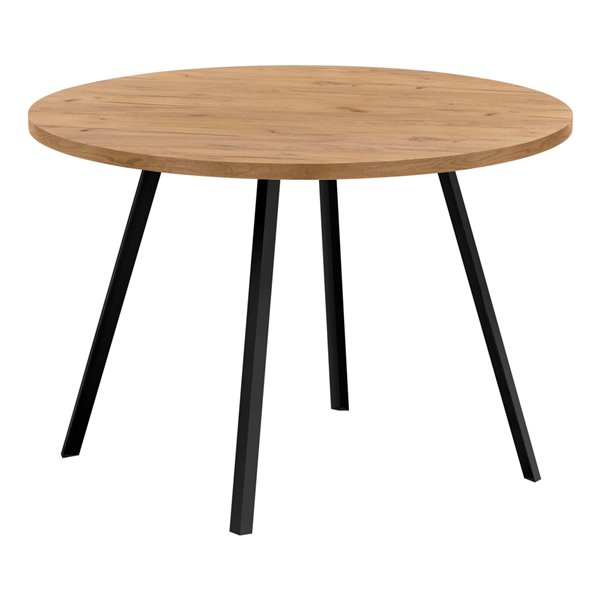 Monarch Specialties Round Fixed Standard Dining Table, Composite Top