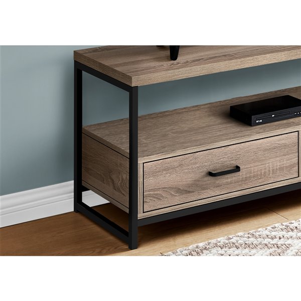 CorLiving CorLiving FS-3580 Fillmore Ravenwood Black TV Stand for TVs Up to 68