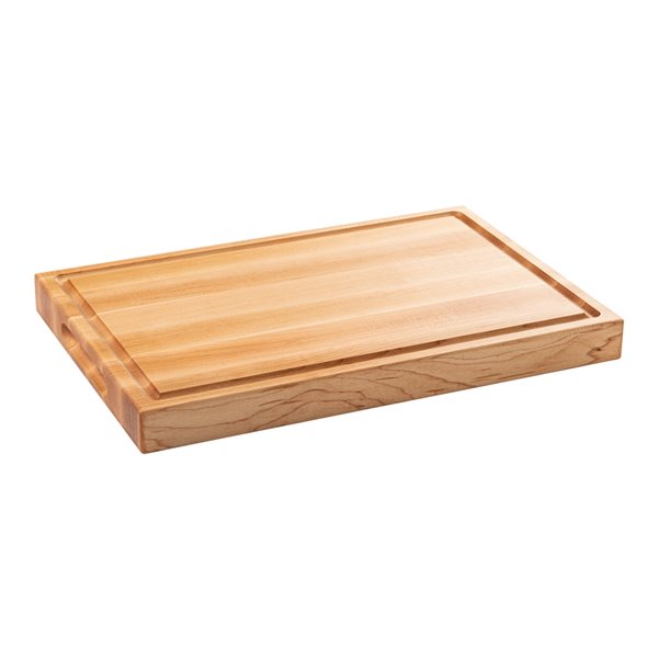 Mirabel Wood Chop Chop 17-in L x 11.5-in W Yellow Wood Cutting Board