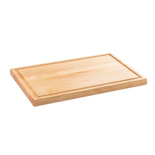 Mirabel Wood Chop Chop 17-in L x 11-in W Yellow Wood Cutting Board